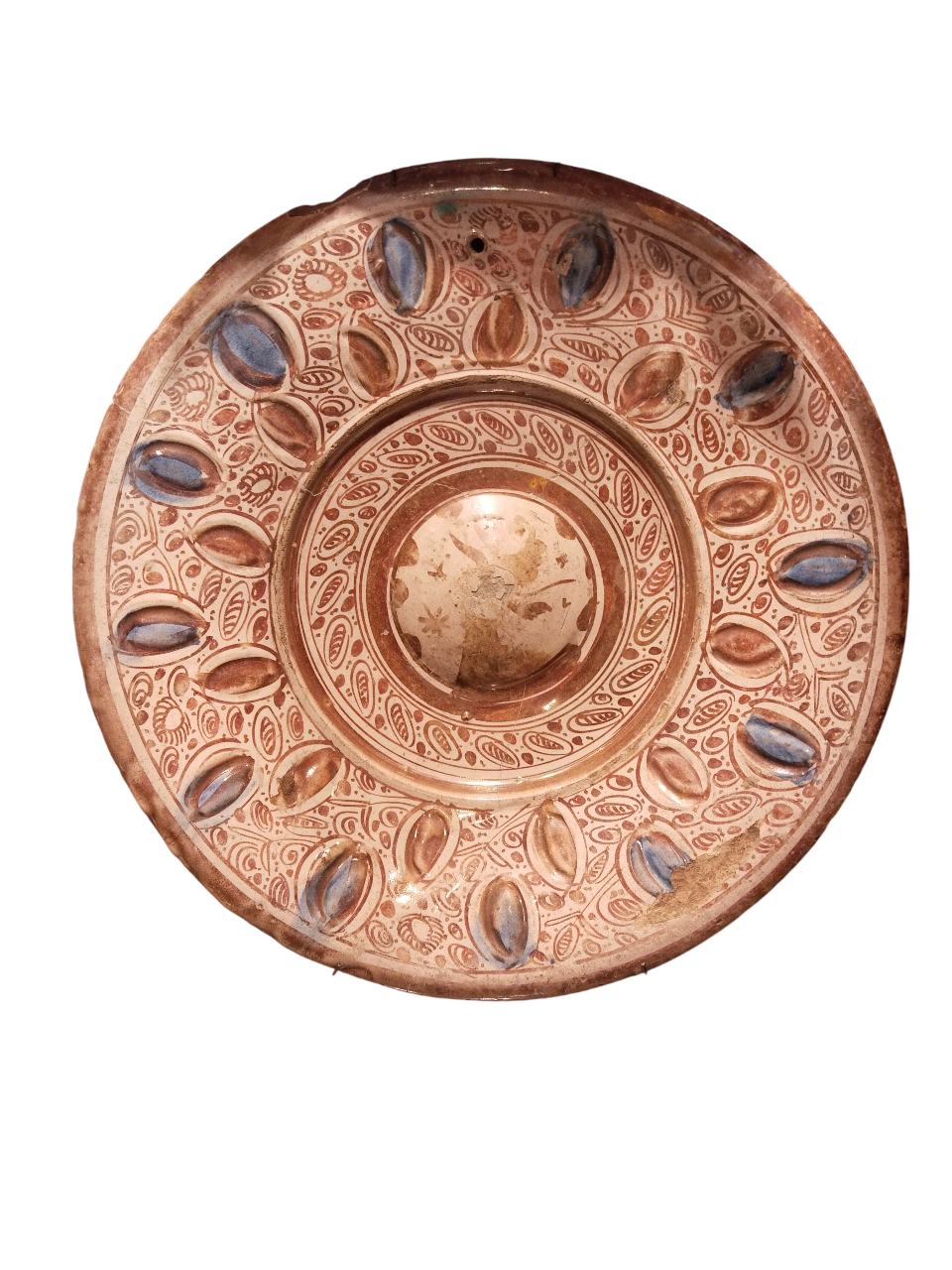 Plato de reflejo metálico. Triana, siglo XVI