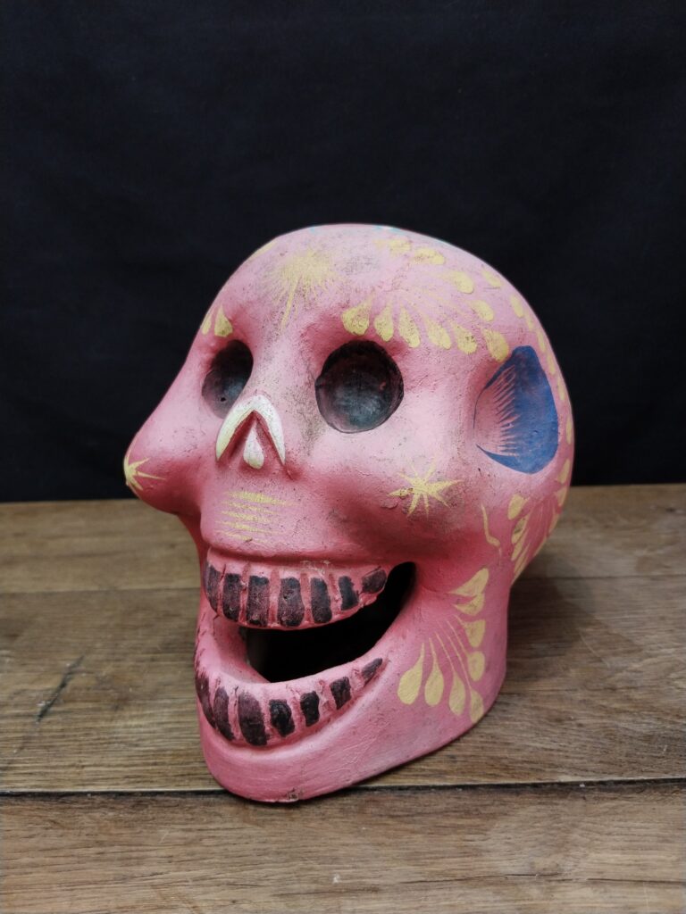 Calavera Mexicana de terracota
